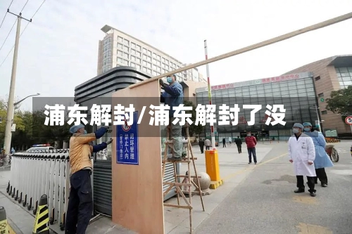 浦东解封/浦东解封了没
