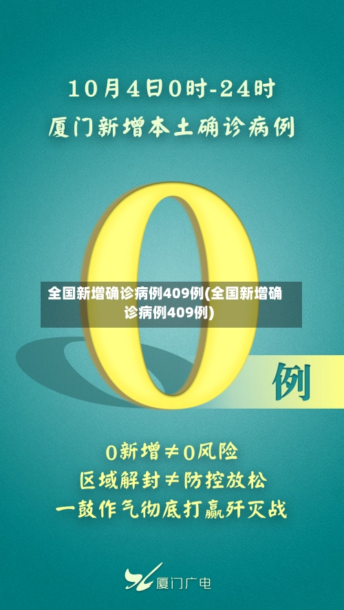 全国新增确诊病例409例(全国新增确诊病例409例)-第2张图片