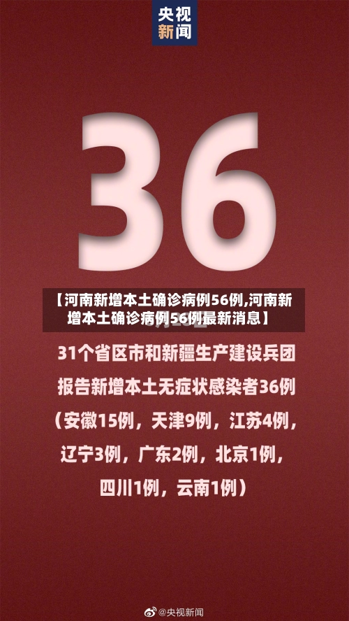 【河南新增本土确诊病例56例,河南新增本土确诊病例56例最新消息】-第2张图片