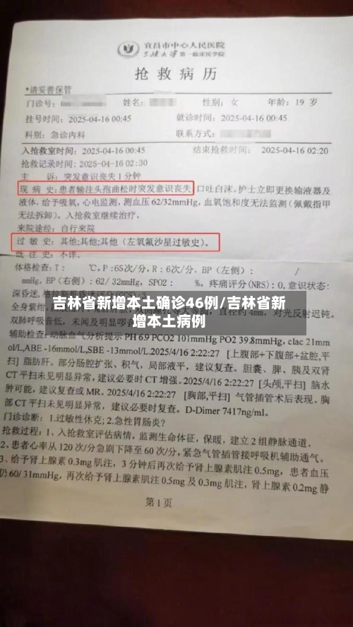 吉林省新增本土确诊46例/吉林省新增本土病例