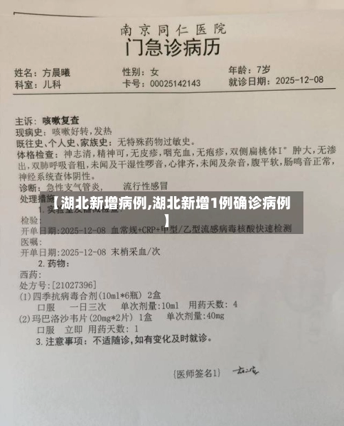 【湖北新增病例,湖北新增1例确诊病例】-第3张图片
