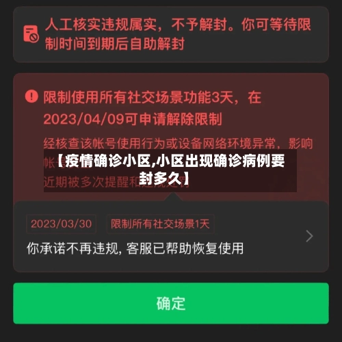 【疫情确诊小区,小区出现确诊病例要封多久】-第2张图片