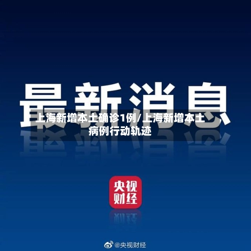 上海新增本土确诊1例/上海新增本土病例行动轨迹-第2张图片