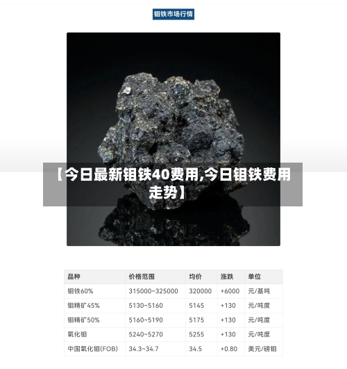 【今日最新钼铁40费用,今日钼铁费用走势】-第2张图片