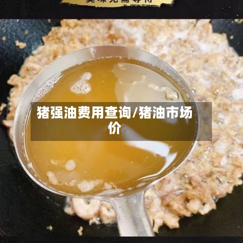 猪强油费用查询/猪油市场价